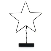 Ozdoby bożonarodzeniowe - Dekoracja świąteczna LUNA styl industrialny do wewnątrz decoking - LEDDECO/LUNA/STAR/WWH/20LEDS - miniaturka - grafika 1