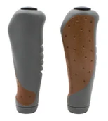 Kierownice rowerowe - 2K 2K, Chwyty kierownicy, 135 mm, brązowo-szary, rozmiar uniwersalny - miniaturka - grafika 1