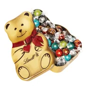 Inne słodycze - Świąteczna Puszka TEDDY z Pralinami Lindt LINDOR 650g - miniaturka - grafika 1