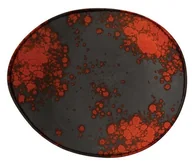 Talerze - Fine Dine TALERZ PREZENTACYJNY BLOOM 27 x 24 cm PORCELANA EARTH COLOUR CZARNY - miniaturka - grafika 1