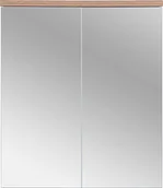 Szafki łazienkowe - Elior Szafka łazienkowa z lustrem Marsylia 6X 60 cm - Biały - miniaturka - grafika 1