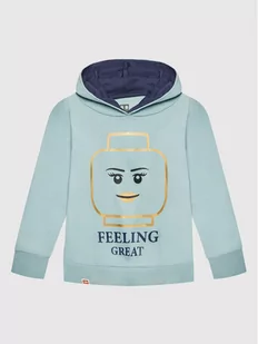 LEGO Wear Bluza Iconic 12010422 Niebieski Regular Fit - Bluzy dla chłopców - miniaturka - grafika 1
