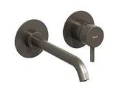 Baterie umywalkowe - Ravak Espirit - Dwuotworowa bateria umywalkowa podtynkowa, Brushed Hard Graphite X070315 - miniaturka - grafika 1