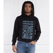Bluzy męskie - Calvin Klein Jeans Bluza INSTITUTIONAL WARP | Regular Fit - miniaturka - grafika 1