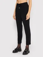 Spodnie damskie - BOSS Spodnie materiałowe Tarlyana9 50427841 Czarny Regular Fit - miniaturka - grafika 1