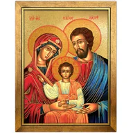 Ikony i obrazy sakralne - Obraz złocony w ramie, Święta Rodzina - miniaturka - grafika 1