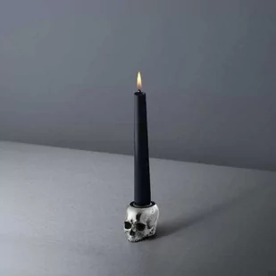 Świecznik Skull Travis Barker Stalowy Polerowany - Świeczniki - miniaturka - grafika 1