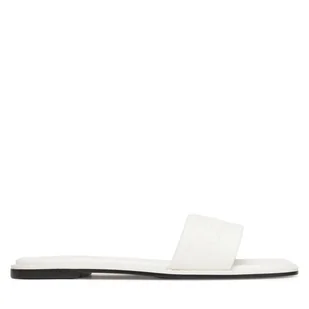 Klapki Calvin Klein Flat Slide - He HW0HW02378 Biały - Klapki i japonki damskie - miniaturka - grafika 1