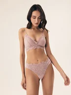 Majtki damskie - Majtki stringi Sapphire Esotiq brudny róż M - miniaturka - grafika 1