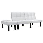 Sofy i kanapy - vidaXL 2-osobowa sofa, biała, sztuczna skóra vidaXL - miniaturka - grafika 1