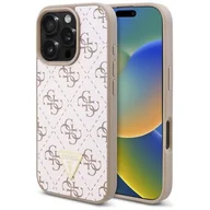 Etui i futerały do telefonów - Etui GUESS New 4G Triangle do Apple iPhone 16 Pro Biały | Bezpłatny transport - miniaturka - grafika 1