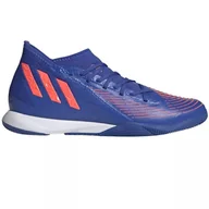 Piłka nożna - Buty Halówki Sportowe Piłkarskie Halowe Do Gry W Piłkę Nożną Wygodne Skarpetkowe Lekkie Modne Stylowe Niebieskie Adidas Predator Edge.3 IN 45 1/3 - miniaturka - grafika 1