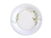 Dekoracje i nakrycia stołu na imprezę - Talerzyki papierowe z listkami - 22,5 cm - 10 szt. - miniaturka - grafika 1