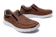 Półbuty męskie - RIEKER B7766-24 brown, półbuty męskie - Rieker - miniaturka - grafika 1