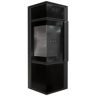 Piec wolnostojący koza Tora S 8 kW Ø 150, czarny termotec ,lacobel czarny - Piece wolnostojące - miniaturka - grafika 1