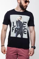 Koszulki męskie - Lee, T-shirt męski, Photo Tee Black L60Qep01, rozmiar M - miniaturka - grafika 1