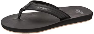 Quiksilver Carver Nubuk, męskie klapki japonki, Lity czarny - 47 EU - Klapki i japonki męskie - miniaturka - grafika 1