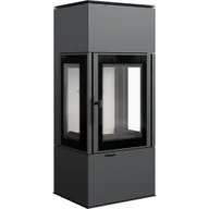 Piece wolnostojące - Piec Wolnostojący Koza THOR VIEW 8 kW Ø 150 Trzy Szyby Rekuperacja Zestaw - miniaturka - grafika 1