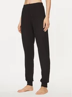 Spodnie sportowe damskie - Guess Spodnie dresowe O3BB00 KBXB2 Czarny Regular Fit - miniaturka - grafika 1