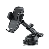Uchwyty samochodowe do telefonów - Uchwyt na telefon TECH-PROTECT V8 Universal Dashboard & Vent Czarny - miniaturka - grafika 1