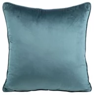 Poszewki na poduszki - Poszewka welwetowa, 40x40, niebieska i zielona dwustronna z lamówką, JQF-11 - miniaturka - grafika 1