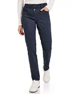 Spodnie damskie - Cecil Damskie spodnie jeansowe B375942 Coated, Night Sky Blue, W32/L30, niebieski, 32W / 30L - miniaturka - grafika 1