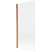 Parawany nawannowe - Mexen Mist parawan nawannowy 1-skrzydłowy 90 x 150 cm, transparent, miedź szczotkowana - 8A9-090-001-65-00 - miniaturka - grafika 1