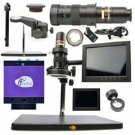 Mikroskopy i lupy - Rosfix Mikroskop cyfrowy Earth Pro MCEP-0.5X + Wyświetlacz 8 cali+Uchwyt +Regulowany Oświetlacz 56xLED+Kamera Tucana Pro - miniaturka - grafika 1