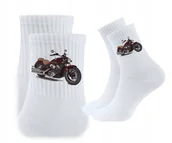 Skarpetki męskie - 3x Skarpetki Skarpety motor motocykl motocyklista dla kierowcy INDIAN - miniaturka - grafika 1