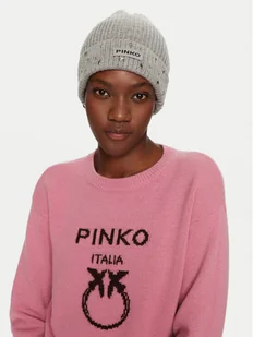 Pinko Czapka Serengeti Cuffia 104326 A27A I17 Szary - Czapki damskie - miniaturka - grafika 1