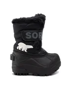 Buty dla chłopców - Sorel Śniegowce Toddler Snow Commander NV1960 Czarny - miniaturka - grafika 1