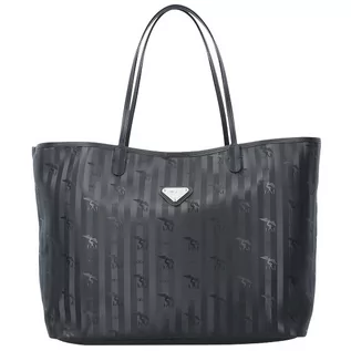 Torebki damskie - Maison Mollerus Maison Mollerus Zuerich Torba Shopper 40 cm black / silver 01-2538-1019 - grafika 1