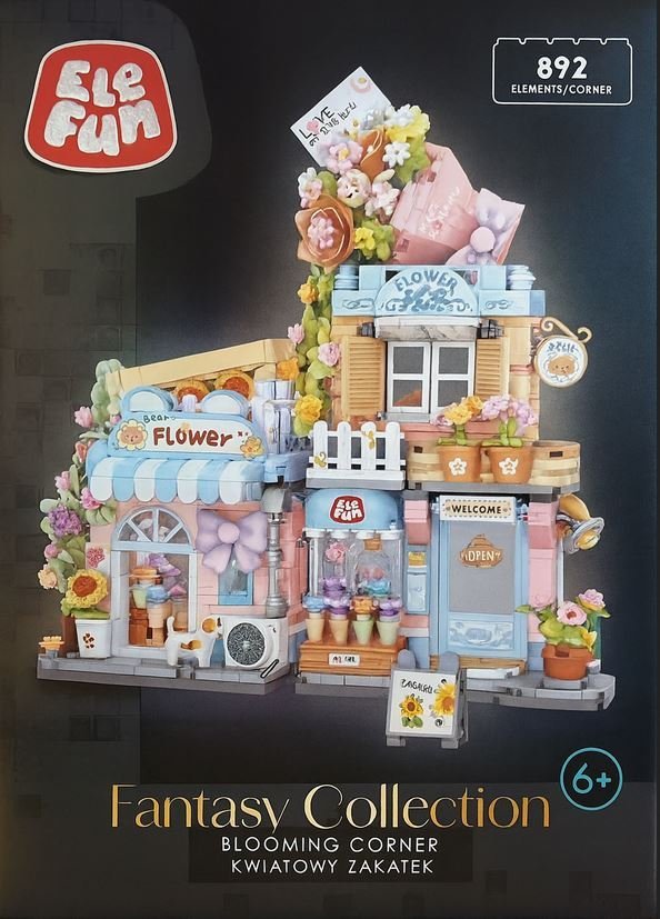 Klocki EleFun Fantasy Collection Kwiatowy Zakątek 892 elementów