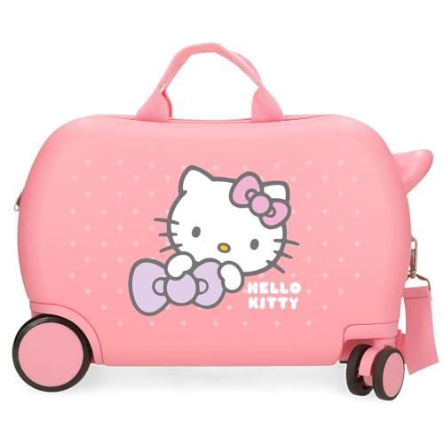 Hello Kitty My Favourite Bow Walizka Dziecięca Różowa 45x31x20 cm Twardy ABS 24,6L 1,8 kg 2 Koła Bagaż Ręczny, Różowy kolor, walizka dziecięca