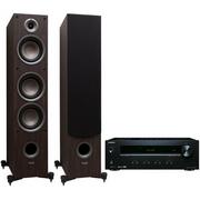 Kino domowe - Zestaw stereo ONKYO TX-8220B + TAGA TAV-607F Czarno-wenge - miniaturka - grafika 1