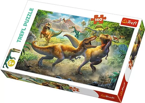 Trefl Puzzle Walczące Tyranozaur 160