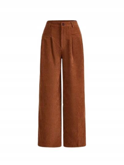 SHEIN BRĄZOWE SPODNIE DAMSKIE CASUAL 36 Ł_F