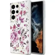 Etui i futerały do telefonów - Etui Guess GUHCS23LHCFWST do Samsung Galaxy S23 Ultra S918 biały/white hardcase Flower Collection - miniaturka - grafika 1