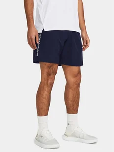 Under Armour Szorty sportowe Ua Woven Wdmk Shorts 1383356-410 Granatowy Loose Fit - Spodenki męskie - miniaturka - grafika 1