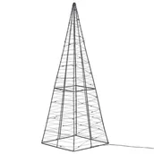 Oświetlenie świąteczne - Shumee Shumee Dekoracja ogrodowa LED choinka 60 cm srebrna PUKSALA 295364 - miniaturka - grafika 1