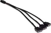 Akcesoria do komputerów stacjonarnych - Alphacool Rozgałęźnik aRGB 3-Pin auf 3x 3-Pin 15cm Czarny - miniaturka - grafika 1