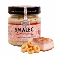 Pasty warzywne - Smalec Bekonowy z Chrupiącymi Skwarkami 190g – Tradycja Smaku - Schronisko Bukowina - miniaturka - grafika 1
