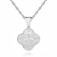 Biżuteria dla dzieci - 925 Srebrny Medalik Prawosławny 925 1,6g 2,5cm M47 - miniaturka - grafika 1