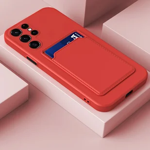 Pokrowiec König Design kompatybilny z Samsung Galaxy S23 Ultra - plastikowe, miękkie etui na telefon - czerwony - Etui i futerały do telefonów - miniaturka - grafika 1