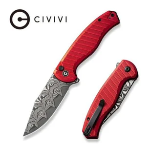 Nóż składany Civivi Stormhowl Red Aluminum, Damascus (C23040B-DS1) - Noże - miniaturka - grafika 1
