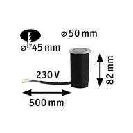 Lampy ogrodowe - Paulmann Goldlicht oprawa LED 5cm osłona - miniaturka - grafika 1