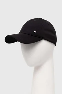 Tommy Hilfiger czapka z daszkiem kolor czarny gładka - Czapki męskie - miniaturka - grafika 1