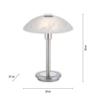 Paul Neuhaus Enova lampa stołowa, kolory stali - Lampy stojące - miniaturka - grafika 3