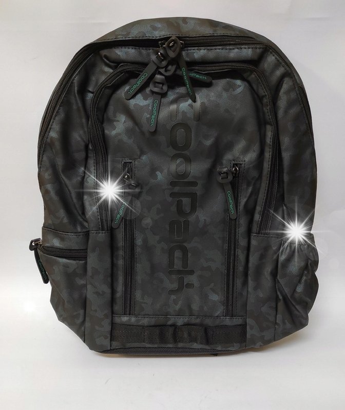 CoolPack Impact Plecak szkolny młodzieżowy Camo Green Dark E31632