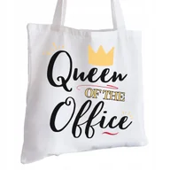 Torby i wózki na zakupy - Torba Bawełniana biała dla Sekretarki Na Prezent ekologiczna Trwały Nadruk - miniaturka - grafika 1